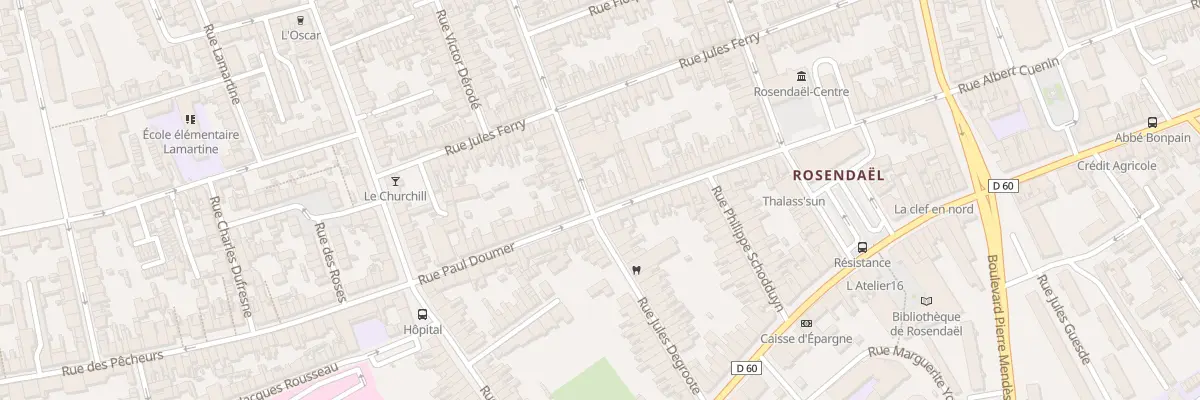 Plan du 37 Rue Paul Doumer à Dunkerque