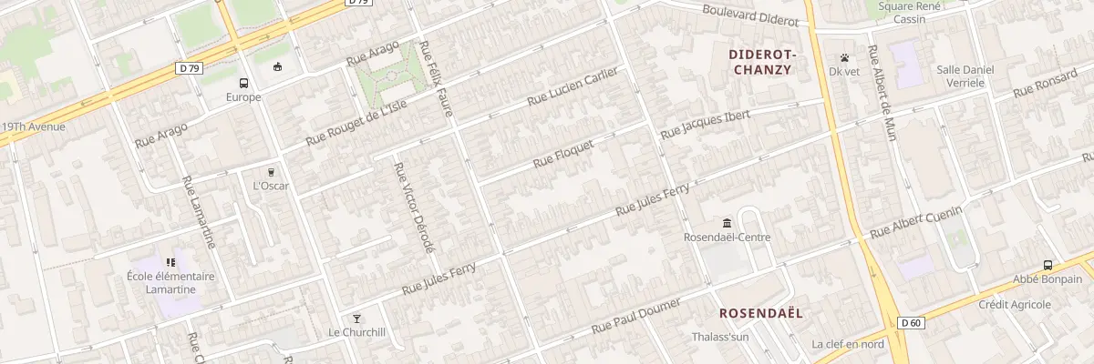 Plan du 14 Rue Floquet à Dunkerque
