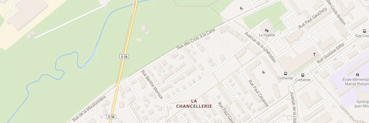 Plan du 2 Rue Douanier Rousseau à Bourges