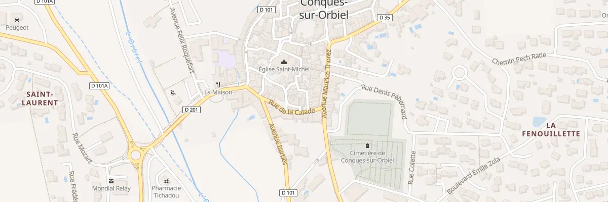 Plan du 1 Rue Gambetta à Conques-sur-Orbiel