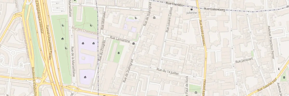 Plan du 26 Rue Stalingrad au Pré-Saint-Gervais