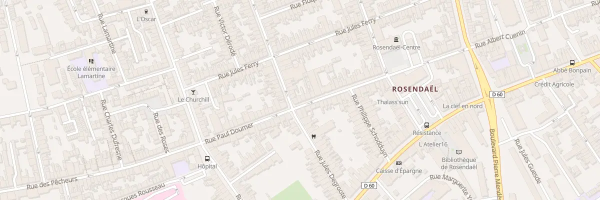 Plan du 39 Rue Paul Doumer à Dunkerque
