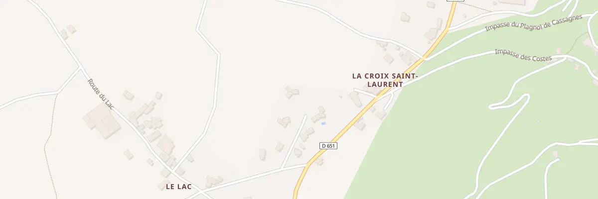 Plan du 5360 Cassagnes à La Loubière