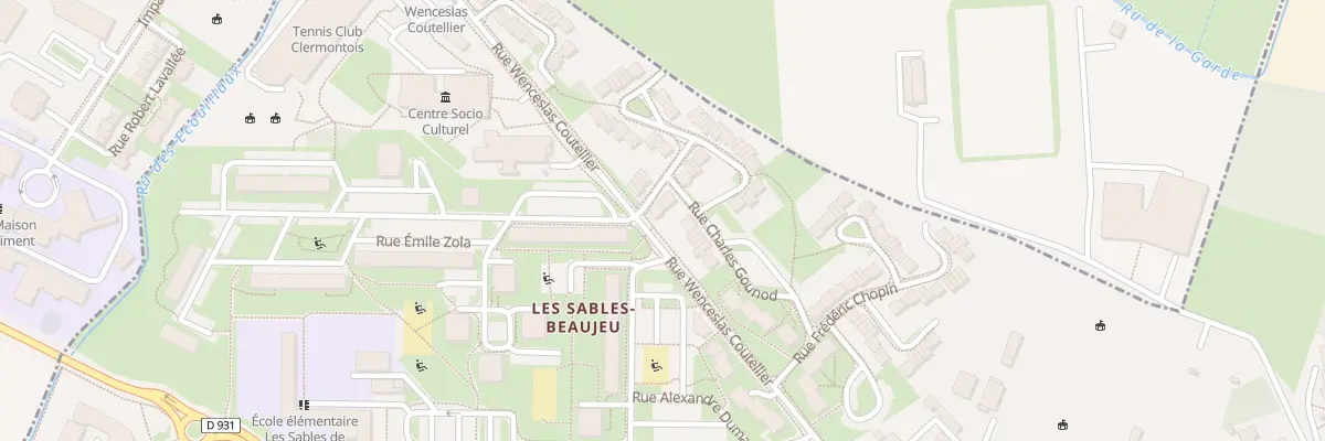 Plan du 2 Rue Hector Berlioz à Clermont
