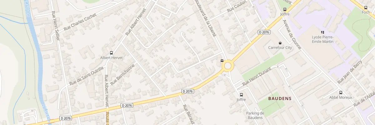 Plan du 10 Rue Jeanne d’Arc à Bourges