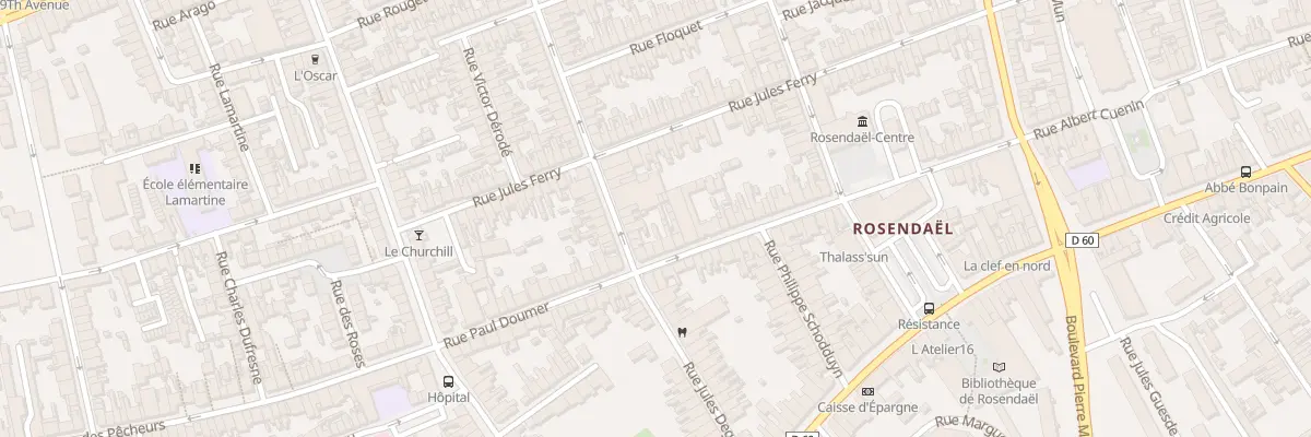 Plan du 6 Rue Félix Faure à Dunkerque