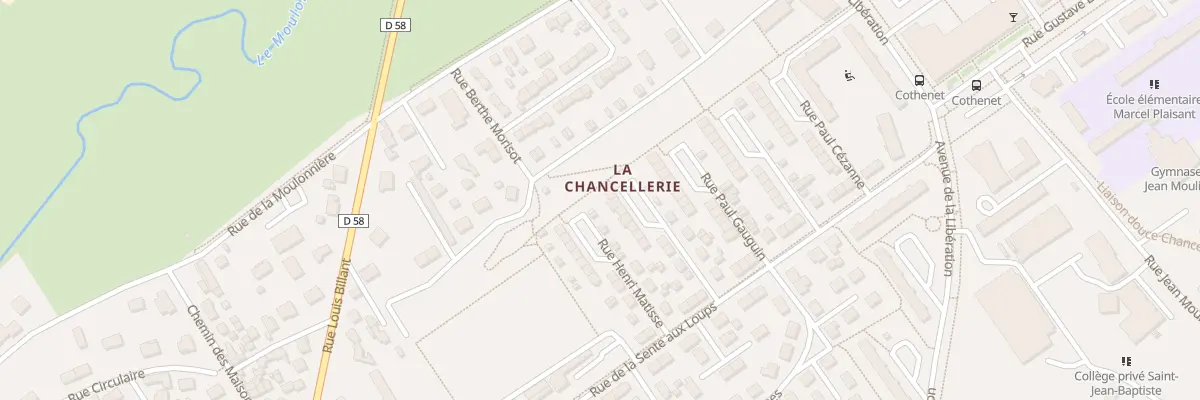 Plan du 19 Rue Auguste Renoir à Bourges