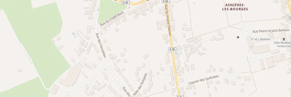 Plan du 9058 Rue des Fauvettes à Bourges