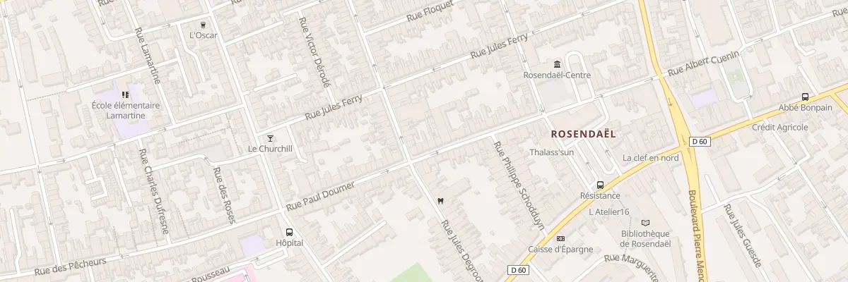 Plan du 41 Rue Paul Doumer à Dunkerque