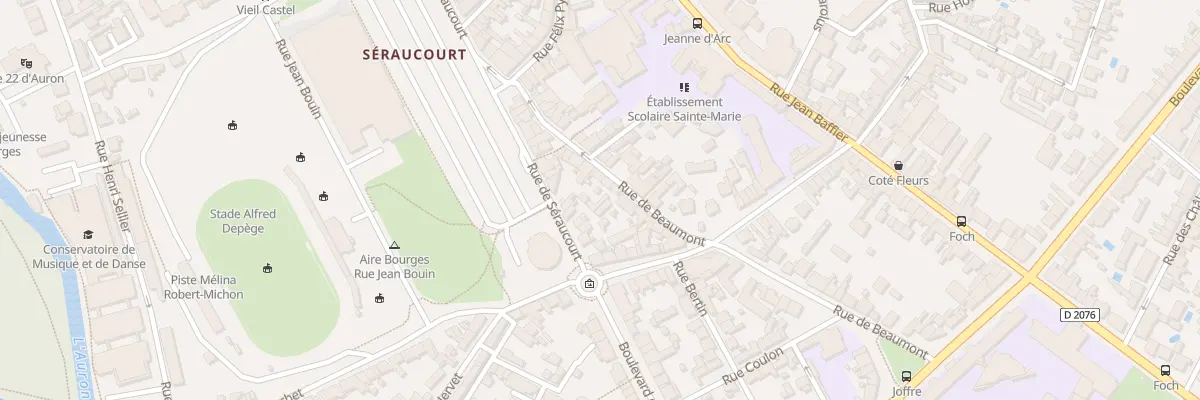 Plan du 24T Rue de Beaumont à Bourges