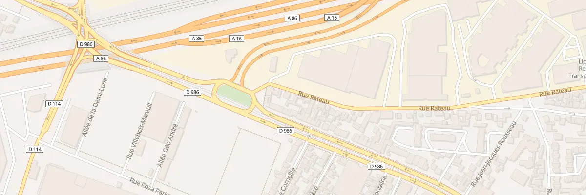 Plan du 8 Rue Rateau à La Courneuve
