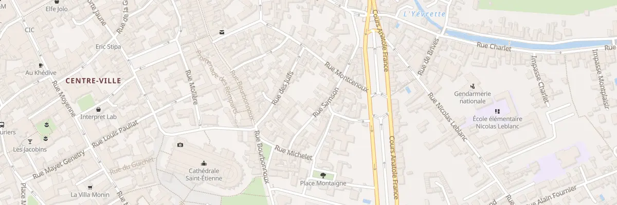 Plan du 9 Rue Samson à Bourges