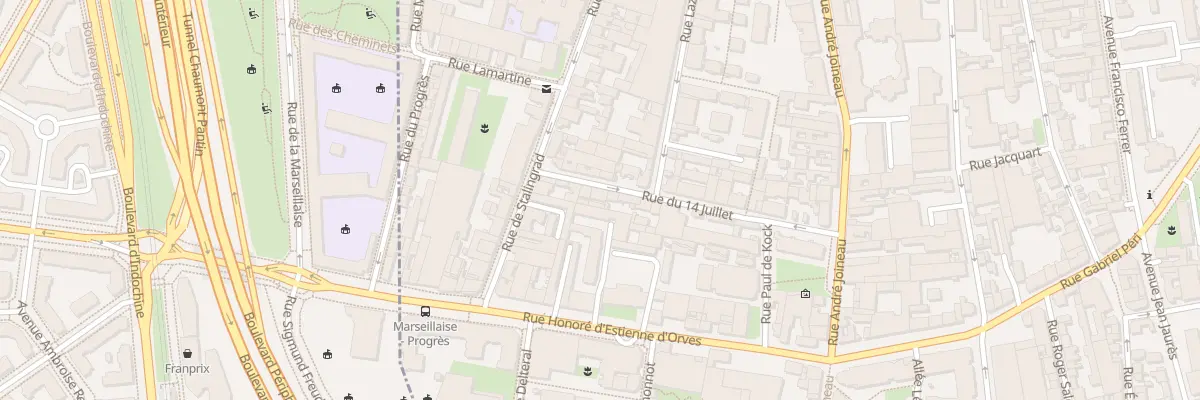Plan du 27 Rue du 14 Juillet au Pré-Saint-Gervais