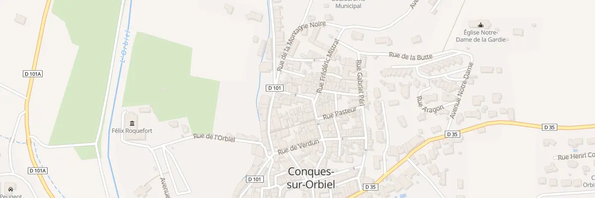 Plan du 14 Rue de la République à Conques-sur-Orbiel