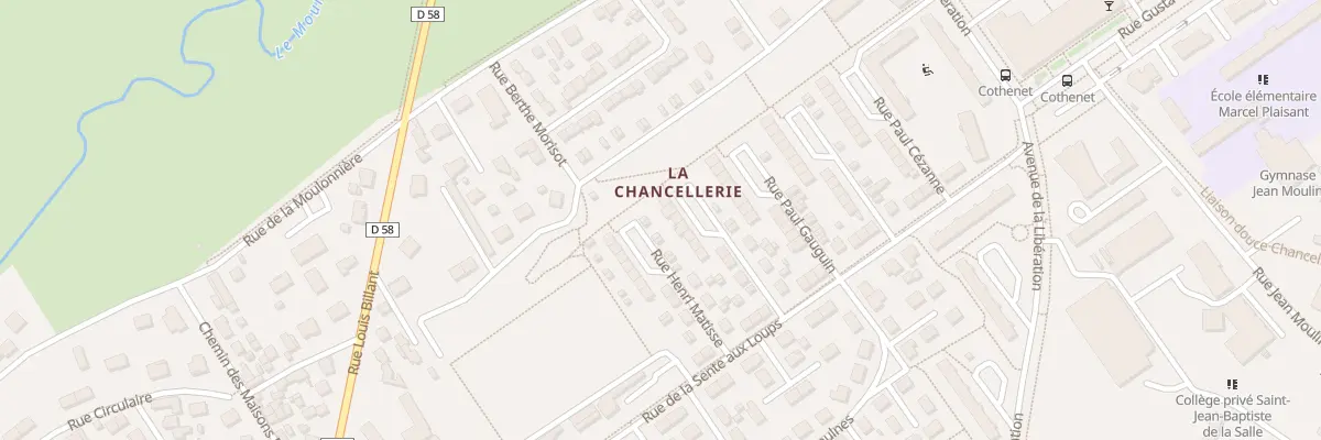 Plan du 17 Rue Auguste Renoir à Bourges