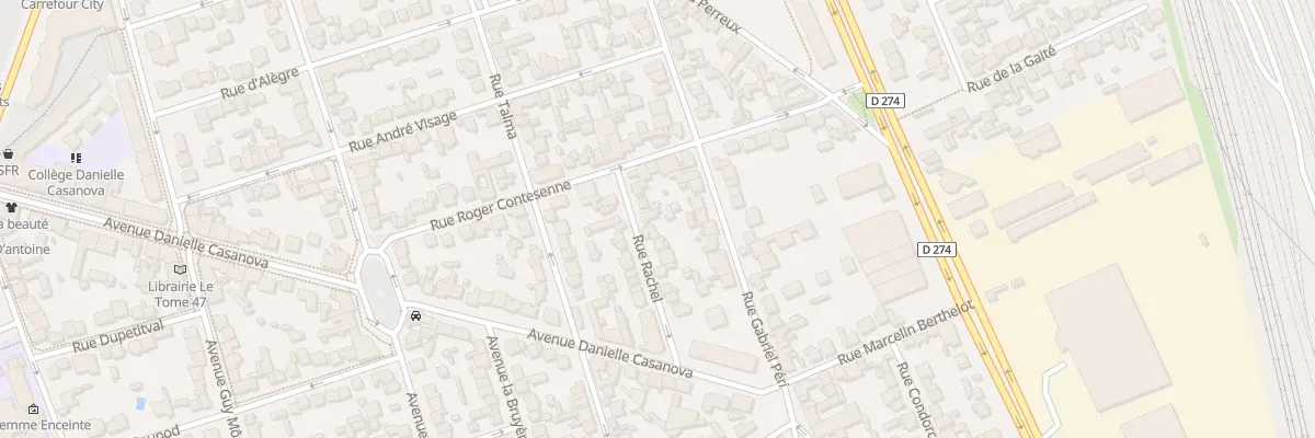 Plan du 16 Rue Rachel à Vitry-sur-Seine