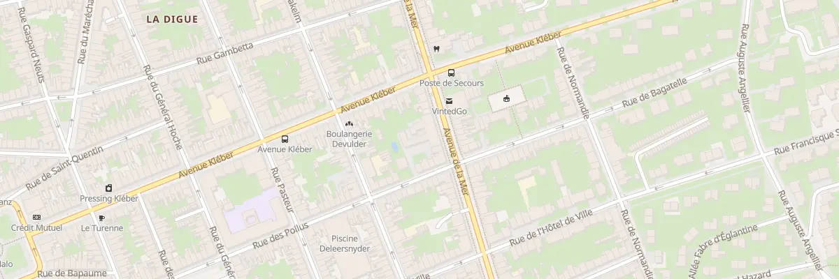 Plan du 56 Av de la Mer à Dunkerque
