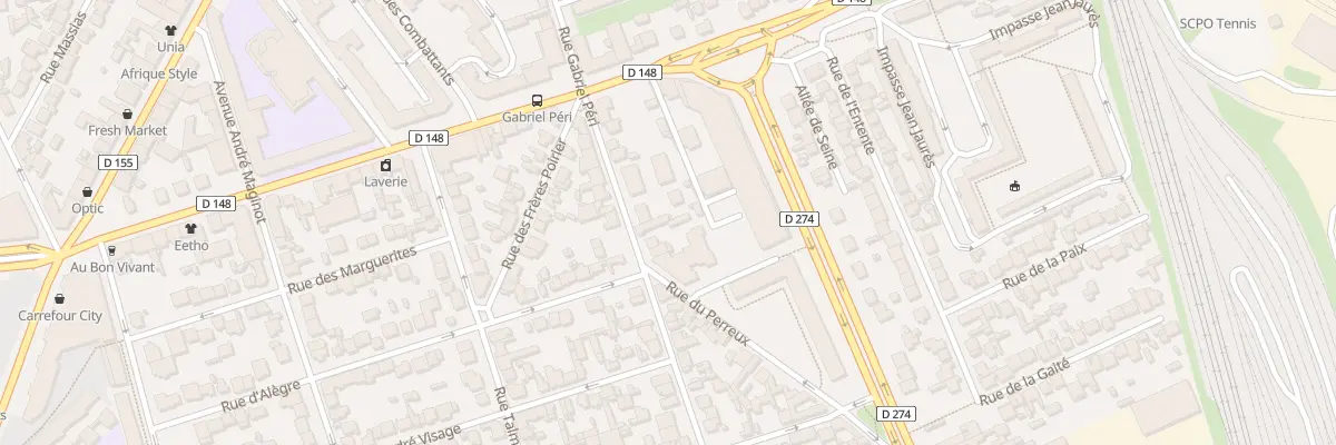 Plan du 156 Rue Gabriel Péri à Vitry-sur-Seine