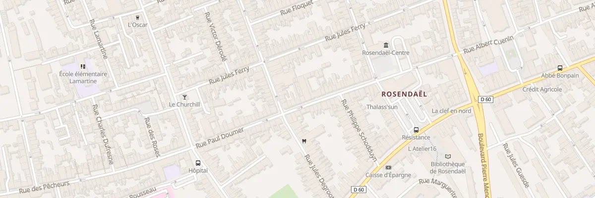 Plan du 43 Rue Paul Doumer à Dunkerque