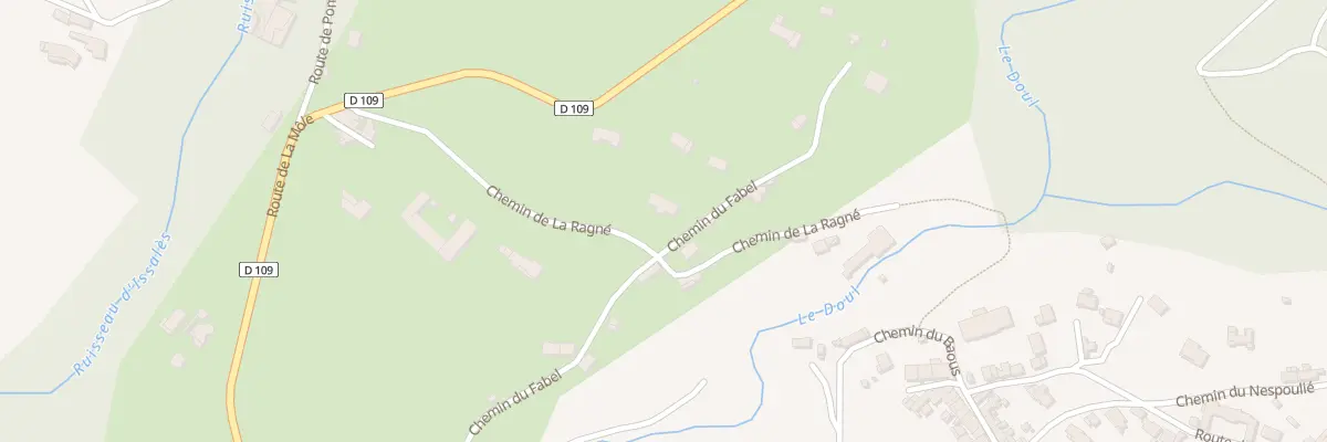 Plan du 257 Che de La Ragné à Pont-de-Larn
