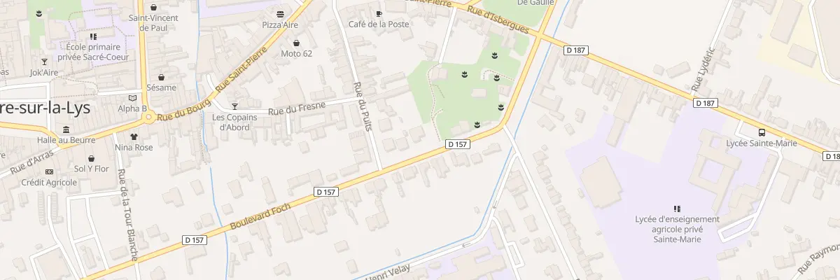 Plan du 8 Bd Foch à Aire-sur-la-Lys
