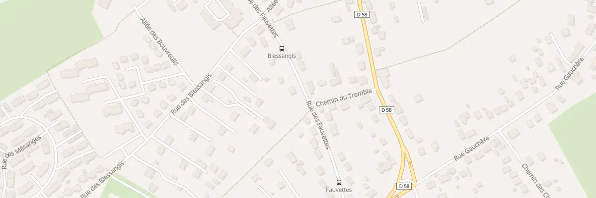 Plan du 25 Rue des Fauvettes à Bourges