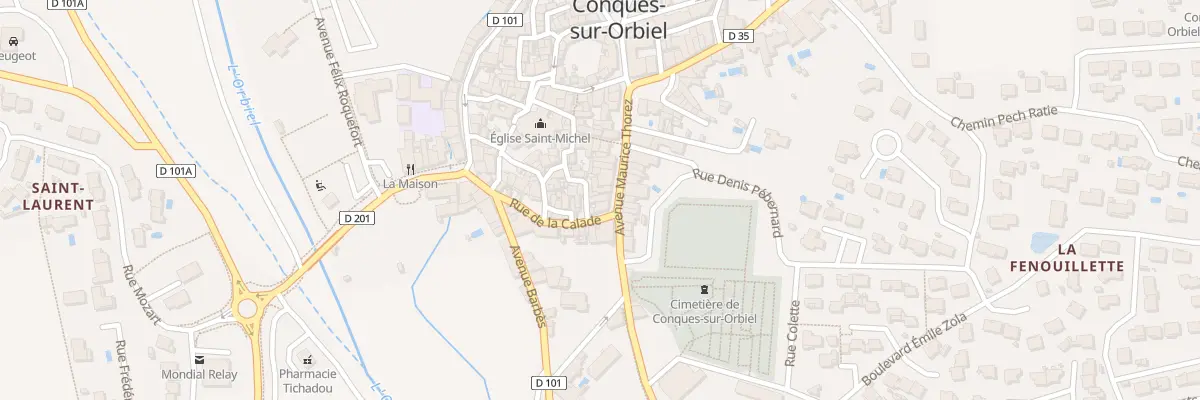 Plan du 22 Av Maurice Thorez à Conques-sur-Orbiel