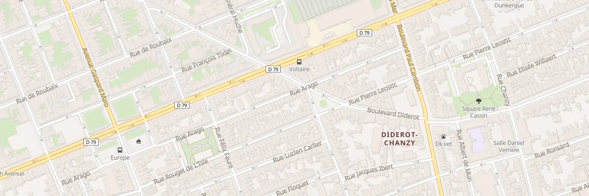 Plan du 378 Rue Arago à Dunkerque