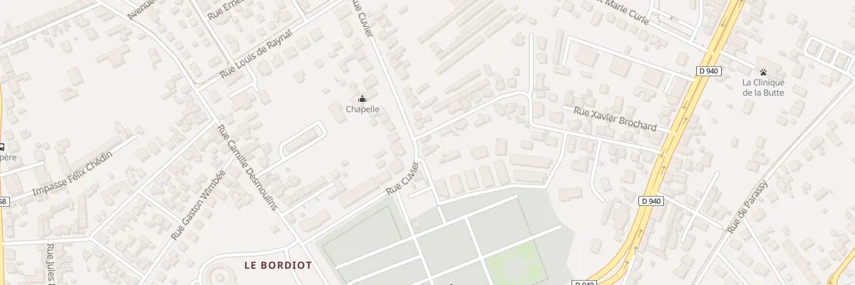 Plan du 8 Rue Cuvier à Bourges
