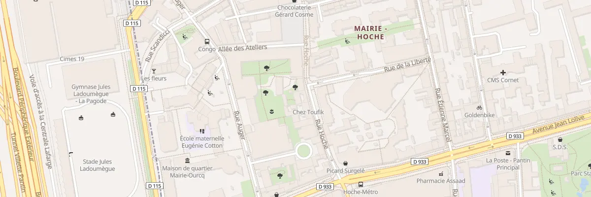 Plan du 21 Rue Hoche à Pantin