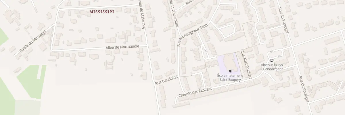 Plan du 52 Rue Monseigneur Scott à Aire-sur-la-Lys
