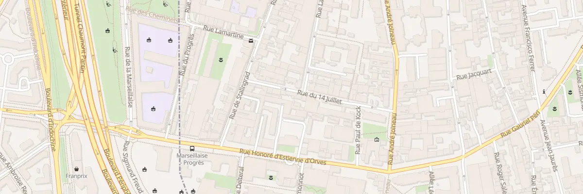 Plan du 23 Rue du 14 Juillet au Pré-Saint-Gervais