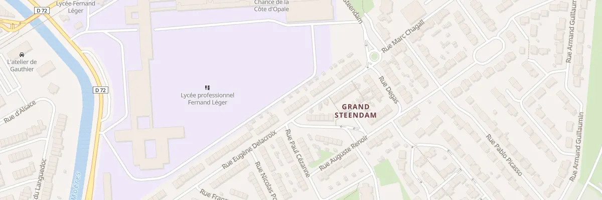 Plan du 89 Rue Eugène Delacroix à Coudekerque-Branche
