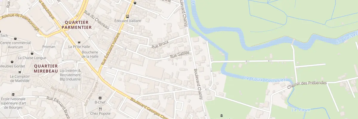 Plan du 16 Rue Galilée à Bourges