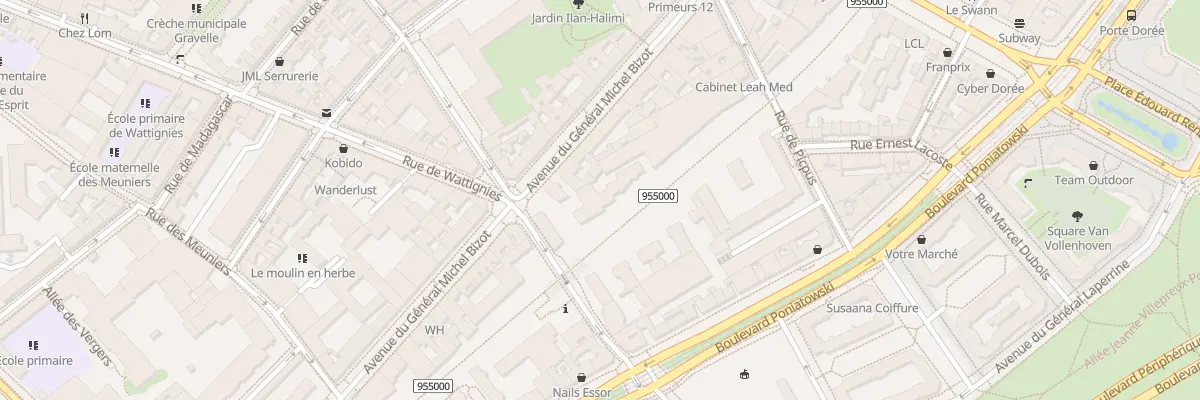 Plan du 14 Rue Claude Decaen à Paris 12e Arrondissement