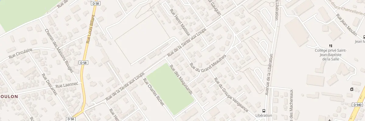 Plan du 4 Rue du Grand Meaulnes à Bourges