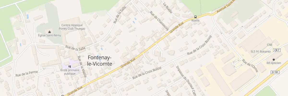 Plan du 25 Gr Grande Rue à Fontenay-le-Vicomte