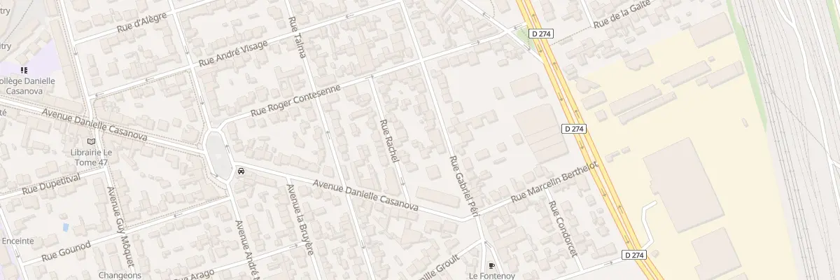 Plan du 119B Rue Gabriel Péri à Vitry-sur-Seine