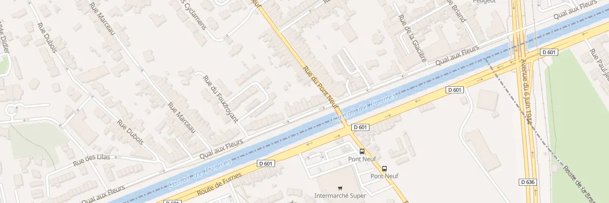 Plan du 849 Quai aux Fleurs à Dunkerque