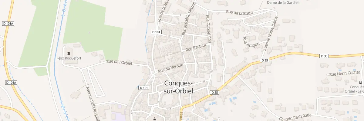 Plan du 14 Rue du Commerce à Conques-sur-Orbiel