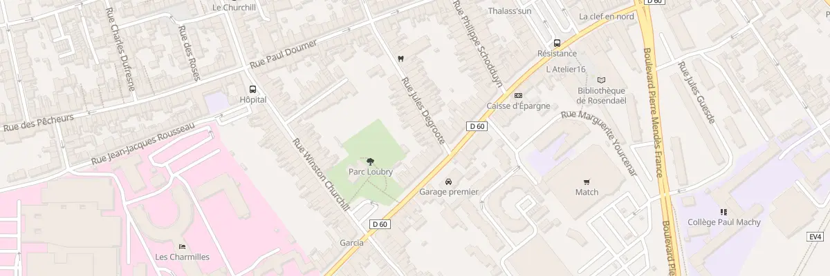 Plan du 7 Rue Jules Degroote à Dunkerque