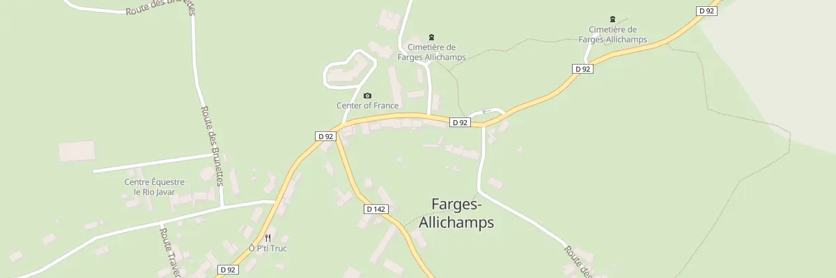 Plan du 21 Rte de Bruere à Farges-Allichamps