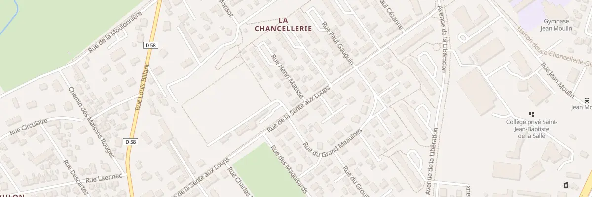 Plan du 13 Rue Sente aux Loups à Bourges