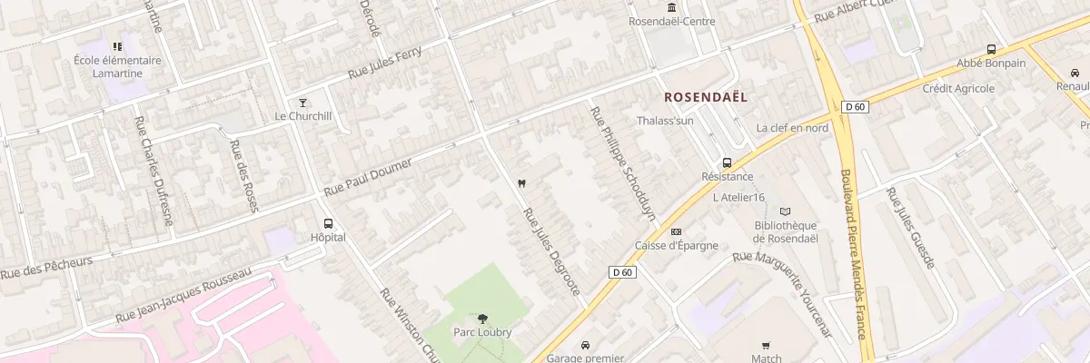 Plan du 24 Rue Jules Degroote à Dunkerque