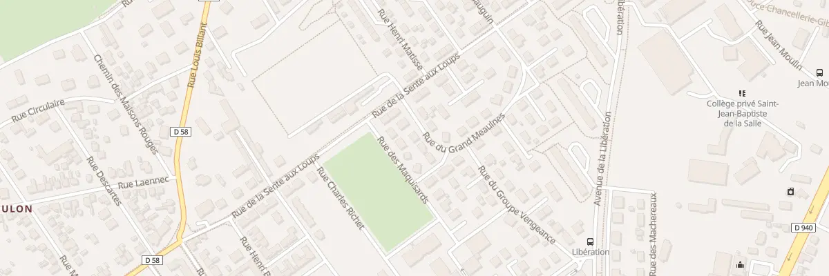 Plan du 6 Rue du Grand Meaulnes à Bourges