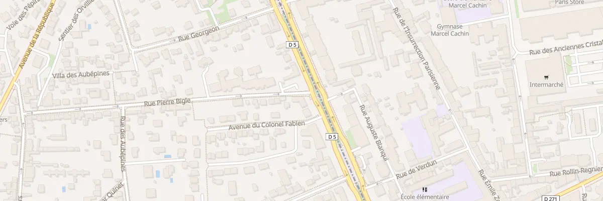 Plan du 25 Bd de Stalingrad à Thiais