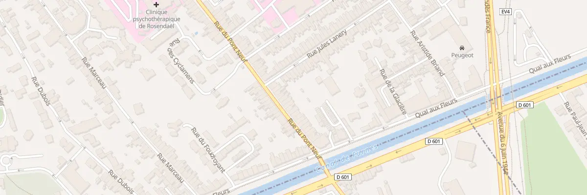 Plan du 49 Rue du Pont Neuf à Dunkerque
