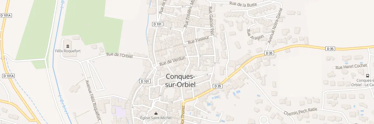 Plan du 12 Rue du Commerce à Conques-sur-Orbiel