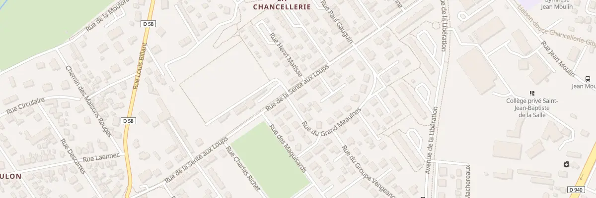 Plan du 6 Rue Sente aux Loups à Bourges