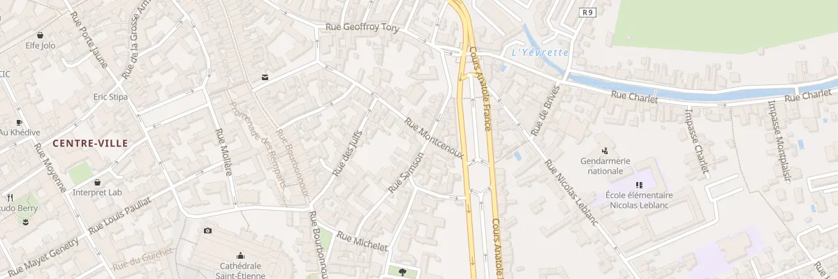 Plan du 25 Rue Samson à Bourges